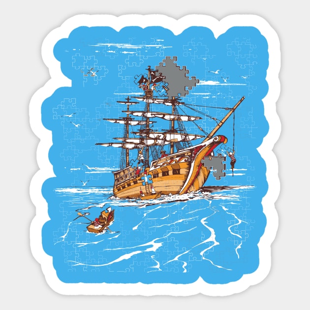 Shiver Me Timbers Sticker by jemae